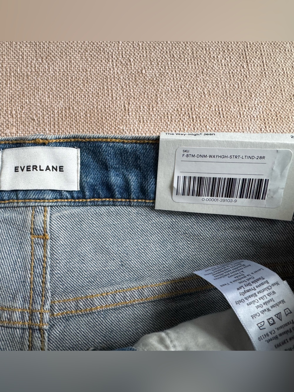 NWT Everlane Way High Jeans, Size 28 - Picture 2 of 7